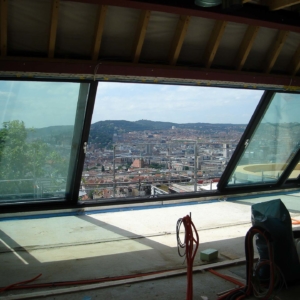 Panorama Dachschiebefenster in Stuttgart (Objekt 1071). 4-teiliges Panorama Dachschiebefenster in Stuttgart (876 x 330 cm)