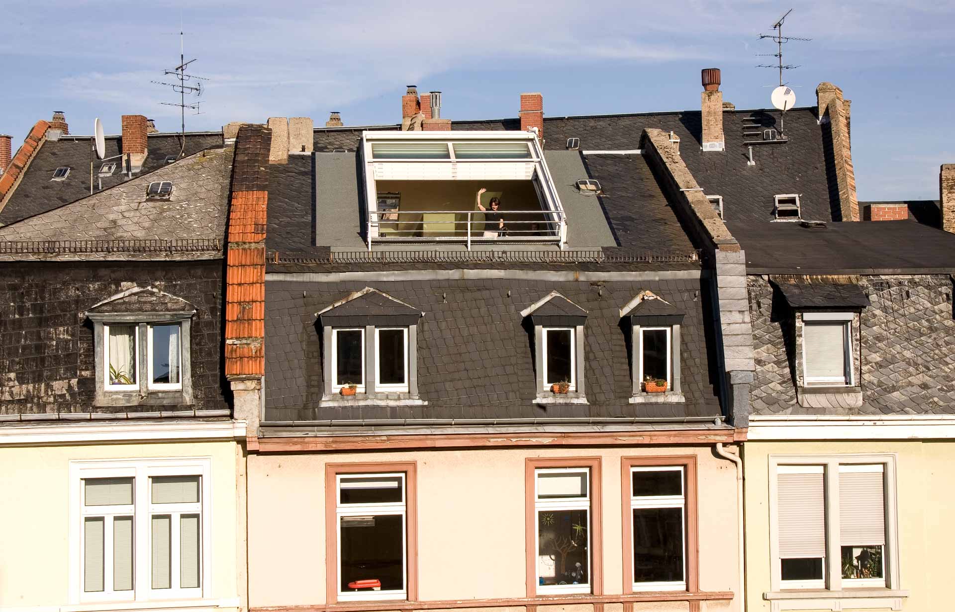 4 teiliges OpenAir-Dachschiebefenster in Frankfurt (Objekt 948). Wohlfühlen über den Dächern von Frankfurt
