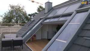 OpenAir sliding roof in Bonn (object 1074). 4-part OpenAir roof sliding window