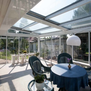 OpenAir Schiebedach im Wintergarten in Woltersdorf (632 x 315 cm.