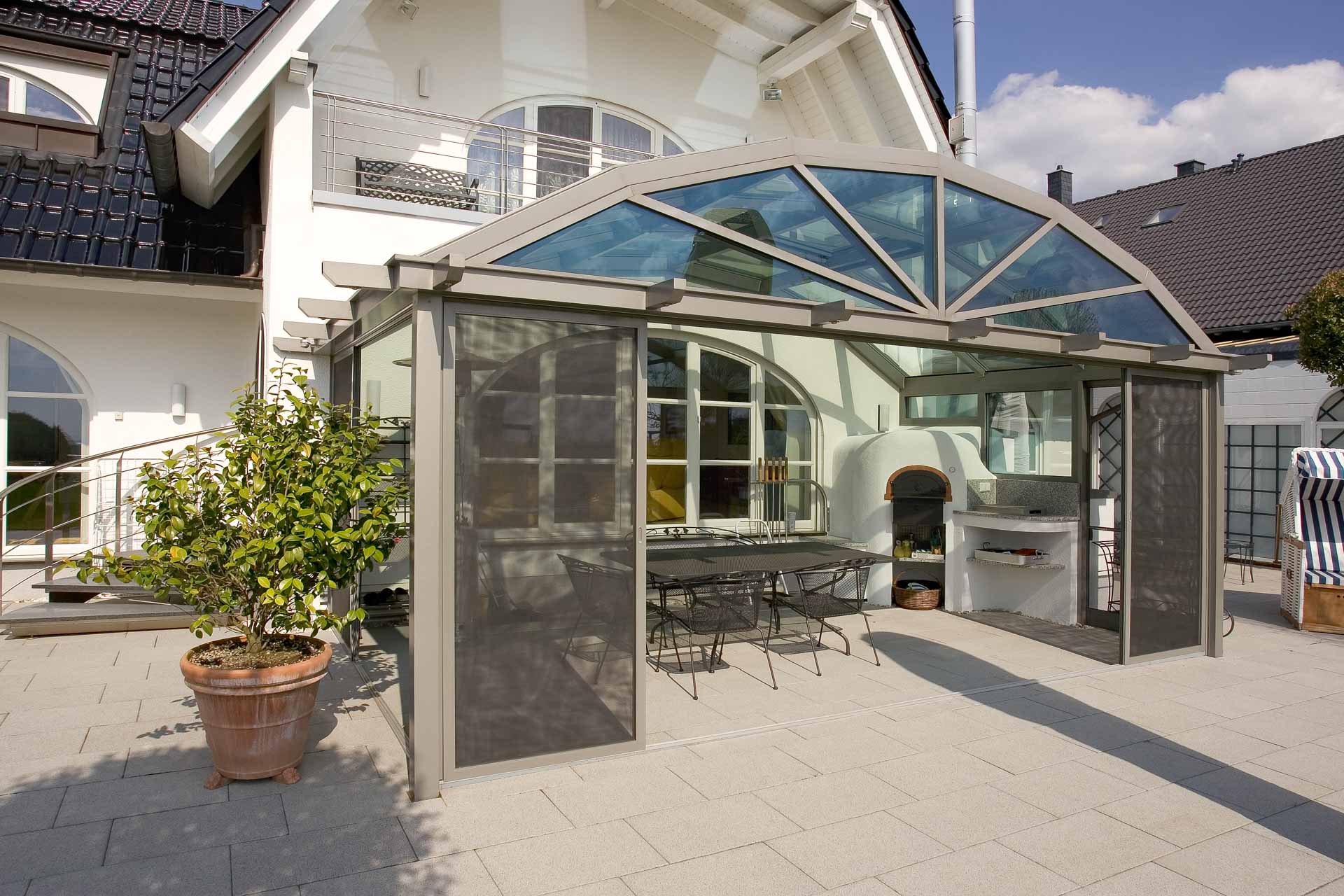 Reihenhaus aufpeppen Sunshine Wintergarten GmbH